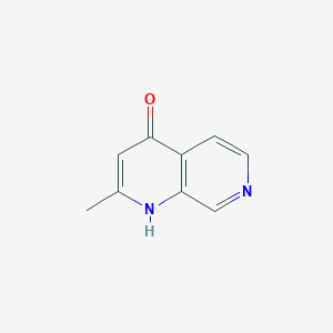 molecular formula C9H8N2O B3370744 4-Hydroxy-2-methyl-[1,7]-naphthyridine CAS No. 51551-28-1