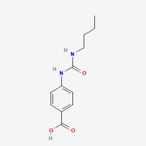 molecular formula C12H16N2O3 B3370747 4-[(Butylcarbamoyl)amino]benzoic acid CAS No. 51739-79-8