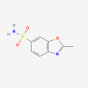molecular formula C8H8N2O3S B3370769 2-Methyl-1,3-benzoxazole-6-sulfonamide CAS No. 52206-52-7