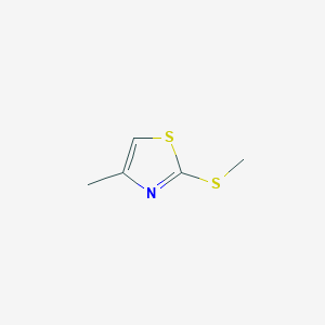 molecular formula C5H7NS2 B3370785 4-Methyl-2-(methylsulfanyl)-1,3-thiazole CAS No. 5316-67-6