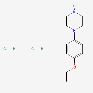 molecular formula C12H20Cl2N2O B3370799 1-(4-Ethoxy-phenyl)-piperazine dihydrochloride CAS No. 53689-12-6