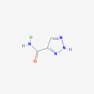 molecular formula C3H4N4O B3370809 1H-1,2,3-三唑-4-甲酰胺 CAS No. 53897-99-7