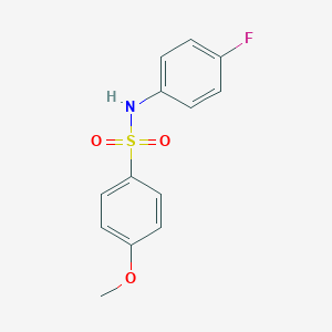 molecular formula C13H12FNO3S B337081 N-(4-fluorophenyl)-4-methoxybenzenesulfonamide 