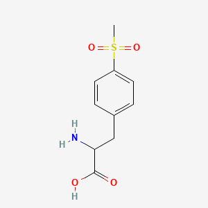 molecular formula C10H13NO4S B3370825 2-Amino-3-[4-(methylsulfonyl)phenyl]propionic Acid CAS No. 54516-07-3