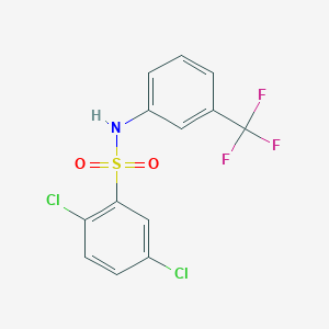 molecular formula C13H8Cl2F3NO2S B337083 2,5-dichloro-N-[3-(trifluoromethyl)phenyl]benzenesulfonamide 