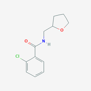 molecular formula C12H14ClNO2 B337084 Benzamide, N-tetrahydrofurfuryl-2-chloro- 