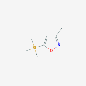 molecular formula C7H13NOSi B3370841 3-Methyl-5-trimethylsilanyl-isoxazole CAS No. 54773-26-1