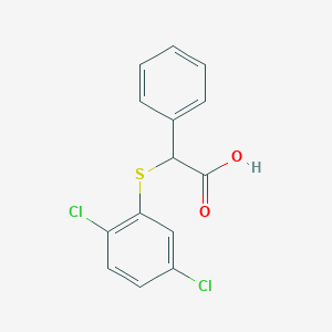 molecular formula C14H10Cl2O2S B3370846 2-[(2,5-Dichlorophenyl)sulfanyl]-2-phenylacetic acid CAS No. 54842-65-8