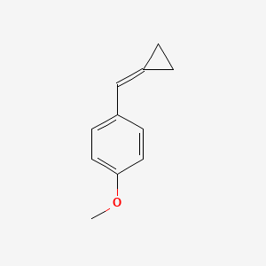 molecular formula C11H12O B3370857 1-(Cyclopropylidenemethyl)-4-methoxybenzene CAS No. 55088-84-1