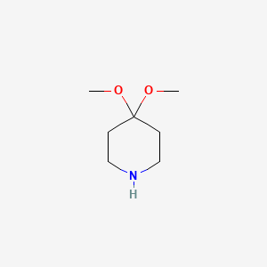 molecular formula C7H15NO2 B3370895 4,4-二甲氧基哌啶 CAS No. 5608-82-2