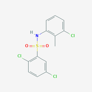 molecular formula C13H10Cl3NO2S B337090 2,5-dichloro-N-(3-chloro-2-methylphenyl)benzenesulfonamide 