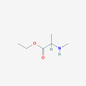molecular formula C6H13NO2 B3370901 Ethyl 2-(methylamino)propanoate CAS No. 56428-90-1