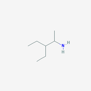 molecular formula C7H17N B3370962 3-Ethylpentan-2-amine CAS No. 59082-16-5