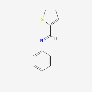 molecular formula C12H11NS B3370971 (4-Methylphenyl)(2-thienylmethylene)amine CAS No. 5918-69-4