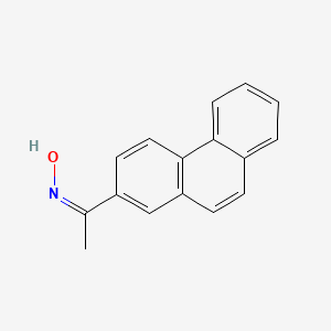 molecular formula C16H13NO B3370986 (NZ)-N-(1-phenanthren-2-ylethylidene)hydroxylamine CAS No. 5960-77-0