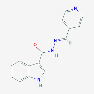 molecular formula C15H12N4O B337103 N'-(4-pyridinylmethylene)-1H-indole-3-carbohydrazide 
