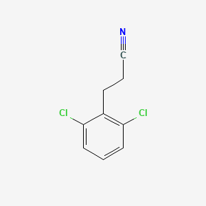 molecular formula C9H7Cl2N B3371054 3-(2,6-Dichlorophenyl)propanenitrile CAS No. 61698-06-4