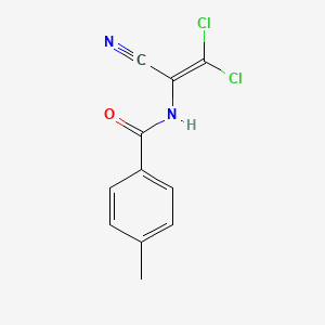 molecular formula C11H8Cl2N2O B3371057 N-(2,2-dichloro-1-cyanoethenyl)-4-methylbenzamide CAS No. 61767-26-8