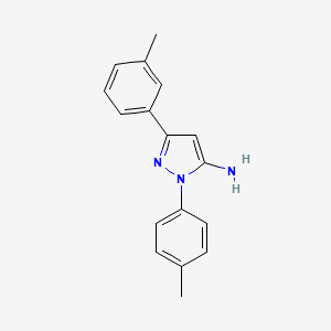molecular formula C17H17N3 B3371059 3-(3-methylphenyl)-1-(4-methylphenyl)-1H-pyrazol-5-amine CAS No. 618092-88-9
