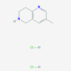 molecular formula C9H14Cl2N2 B3371076 3-Methyl-5,6,7,8-tetrahydro-[1,6]naphthyridine dihydrochloride CAS No. 62230-70-0