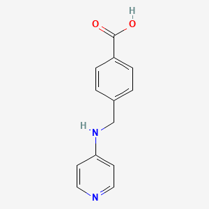 molecular formula C13H12N2O2 B3371109 4-[(Pyridin-4-ylamino)methyl]benzoic acid CAS No. 62642-68-6