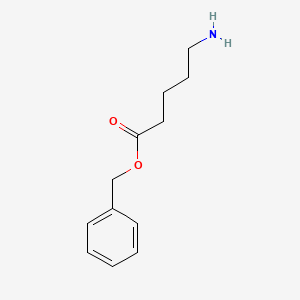 molecular formula C12H17NO2 B3371155 Benzyl 5-aminovalerate CAS No. 63649-13-8