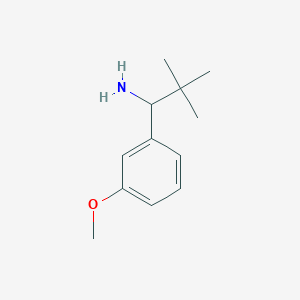 molecular formula C12H19NO B3371249 1-(3-Methoxyphenyl)-2,2-dimethylpropan-1-amine CAS No. 654683-81-5