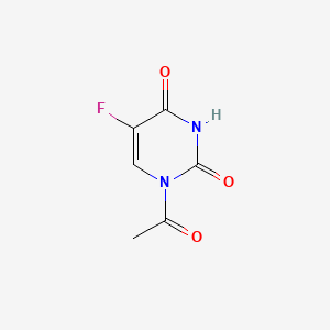 molecular formula C6H5FN2O3 B3371251 1-Acetyl-5-fluoropyrimidine-2,4(1h,3h)-dione CAS No. 655-13-0