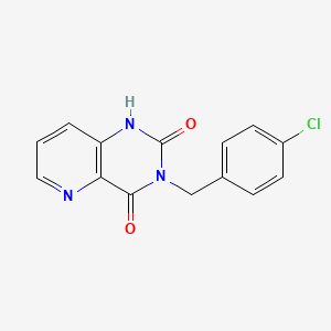 molecular formula C14H10ClN3O2 B3371258 3-(4-氯苄基)吡啶并[3,2-d]嘧啶-2,4(1H,3H)-二酮 CAS No. 656801-73-9