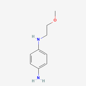 molecular formula C9H14N2O B3371301 1-N-(2-methoxyethyl)benzene-1,4-diamine CAS No. 66566-48-1