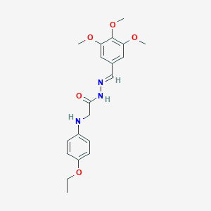 molecular formula C20H25N3O5 B337131 2-(4-ethoxyanilino)-N'-(3,4,5-trimethoxybenzylidene)acetohydrazide 