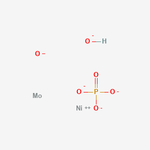 molecular formula HMoNiO6P-4 B3371359 Molybdenum nickel hydroxide oxide phosphate CAS No. 68130-36-9