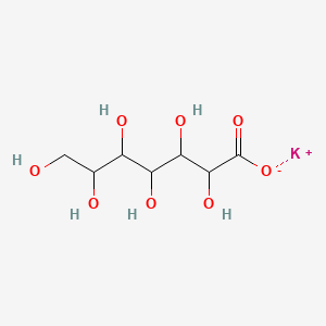 molecular formula C7H13KO8 B3371394 D-glycero-D-gulo-Heptonic acid, monopotassium salt CAS No. 68413-91-2