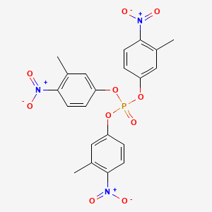 molecular formula C21H18N3O10P B3371395 Tris(4-nitro-m-tolyl) phosphate CAS No. 68527-98-0