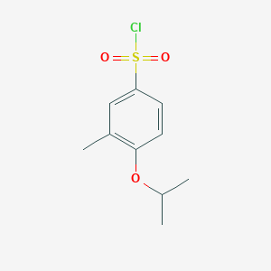molecular formula C10H13ClO3S B3371403 3-甲基-4-(丙-2-氧基)苯-1-磺酰氯 CAS No. 69129-66-4