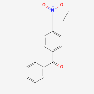 molecular formula C17H17NO3 B3371424 4-(1-Methyl-1-nitropropyl)benzophenone CAS No. 69718-95-2