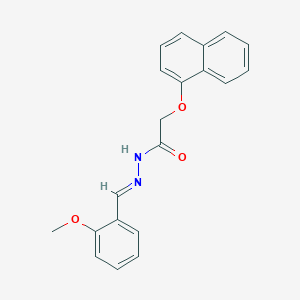 molecular formula C20H18N2O3 B337146 N'-(2-methoxybenzylidene)-2-(1-naphthyloxy)acetohydrazide 