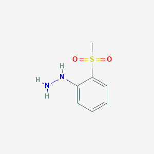 molecular formula C7H10N2O2S B3371469 (2-Methylsulfonylphenyl)hydrazine CAS No. 704-42-7