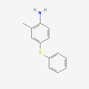 molecular formula C13H13NS B3371495 2-Methyl-4-(phenylsulfanyl)aniline CAS No. 71300-13-5