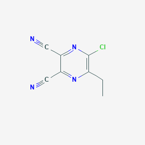 molecular formula C8H5ClN4 B3371521 5-Chloro-6-ethylpyrazine-2,3-dicarbonitrile CAS No. 72111-58-1