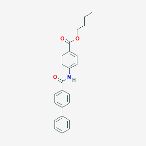 molecular formula C24H23NO3 B337153 Butyl 4-[(biphenyl-4-ylcarbonyl)amino]benzoate 