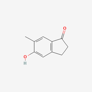 molecular formula C10H10O2 B3371531 5-Hydroxy-6-methylindan-1-one CAS No. 721948-91-0