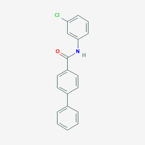 molecular formula C19H14ClNO B337154 N-(3-chlorophenyl)biphenyl-4-carboxamide 