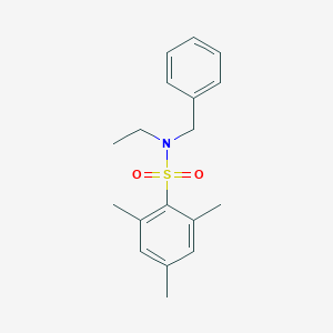 molecular formula C18H23NO2S B337156 N-benzyl-N-ethyl-2,4,6-trimethylbenzenesulfonamide 