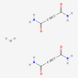 molecular formula C8H10N4O5 B3371584 Acetylenedicarboxamide, hemihydrate CAS No. 73663-83-9