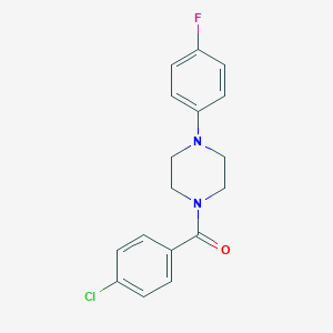 molecular formula C17H16ClFN2O B337165 1-(4-Chlorobenzoyl)-4-(4-fluorophenyl)piperazine 