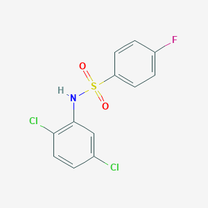 molecular formula C12H8Cl2FNO2S B337166 N-(2,5-Dichlorophenyl)-4-fluorobenzenesulfonamide 