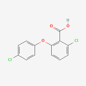 molecular formula C13H8Cl2O3 B3371667 2-Chloro-6-(4-chlorophenoxy)benzoic acid CAS No. 76093-29-3