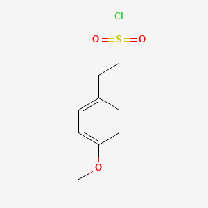 molecular formula C9H11ClO3S B3371683 2-(4-Methoxyphenyl)ethanesulfonyl chloride CAS No. 76653-14-0