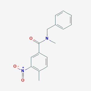 molecular formula C16H16N2O3 B337172 N-benzyl-N,4-dimethyl-3-nitrobenzamide 